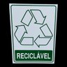 Kit 2 Placa Adesiva Sinalização Lixo Reciclavel Adesivo - 3