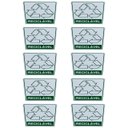 Ver imagem 5 de Kit 2 Placa Adesiva Sinalização Lixo Reciclavel Adesivo