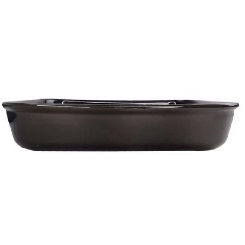 Assadeira Retangular Castanho 33x26x6,5cm - D1463 - Dolce Home