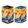 Kit Caixa de Caneta Esferográfica Cristal 1.0mm 100 Unidades Azul e Preto - Bic - 1