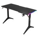 Ver imagem 1 de Mesa Gamer Bright Striker - 100 x 60 - RGB - Suporte de Headset - Porta-Copo - Preta - MG003