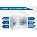 Ver imagem 2 de Berço / Mini Cama Infantil Bala de Menta 3 em 1 Rústico/Branco - Henn