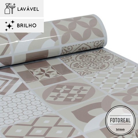 Papel de parede lavavel para banheiro - Coimbra