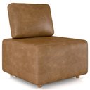 Ver imagem 2 de Poltrona Sala de Estar Decorativa Rovier Sintético Caramelo Z32 - Mpozenato