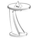 Ver imagem 4 de Mesa de Apoio Mdf Sala de Estar 50 Cm 4625 Naturale Arly