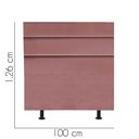Ver imagem 3 de Cabeceira Estofada Cama Box Solteiro 100cm Argentina Suede Rose- Mabe Magazine