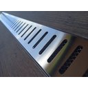 Ver imagem 4 de Ralo Linear 7,5cm x 50cm Inox 304 Padrão com suporte e Tela Anti Insetos Borda de Piscina Varanda Fi