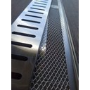 Ver imagem 3 de Ralo Linear 7,5cm x 50cm Inox 304 Padrão com suporte e Tela Anti Insetos Borda de Piscina Varanda Fi