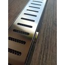 Ver mais imagens de Ralo Linear 7,5cm x 50cm Inox 304 Padrão com suporte e Tela Anti Insetos Borda de Piscina Varanda Fi