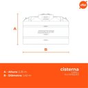 Ver imagem 2 de Cisterna Polietileno 5.000 Litros Sultanques