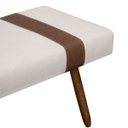 Ver imagem 4 de Puff Recamier Retangular para Sala Quarto Belt 195cm Bouclê - Sofa Store:bouclê Bege Marfim