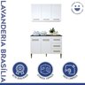 Lavanderia Modulada Armário Aéreo e Balcão Brasilia - 2
