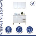 Ver imagem 2 de Lavanderia Modulada Armário Aéreo e Balcão Brasilia