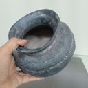 Ver imagem 2 de Vaso Decorativo Enfeite Casa Home&Co Cerâmica 15x20x20cm Cinza