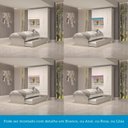 Ver imagem 6 de Guarda-roupa Infantil 4 Portas com Bicama e Baú 100% MDF 160cm Bemzi Espresso Móveis