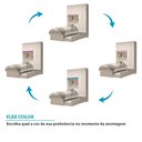 Ver imagem 5 de Guarda-Roupa Infantil 4 Portas com Bicama e Baú 100% MDF 160cm Bemzi Espresso Móveis Branco/Rosa/Azul/Lilás