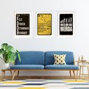Ver imagem 2 de Kit 3 Quadros Grandes Duas Personalidades 60x48cm:moldura Preta