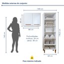 Ver imagem 3 de Lavanderia Modulada 1 Armário Multiuso e Armário Aéreo Belém