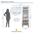 Ver imagem 3 de Lavanderia Modulada 1 Armário Multiuso e Armário Aéreo Belém