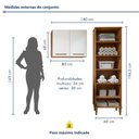 Ver imagem 3 de Lavanderia Modulada 1 Armário Multiuso e Armário Aéreo Belém