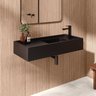 Bancada Cuba Esculpida de Porcelanato para Banheiro Alto Padrão Portobello 100x45x15cm Acetinado  - 1
