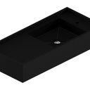 Ver imagem 2 de Bancada Cuba Esculpida de Porcelanato para Banheiro Alto Padrão Portobello 100x45x15cm Acetinado