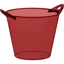 Balde Beer Ps Com Abridor Na Alça Vermelho Translúcido - 1