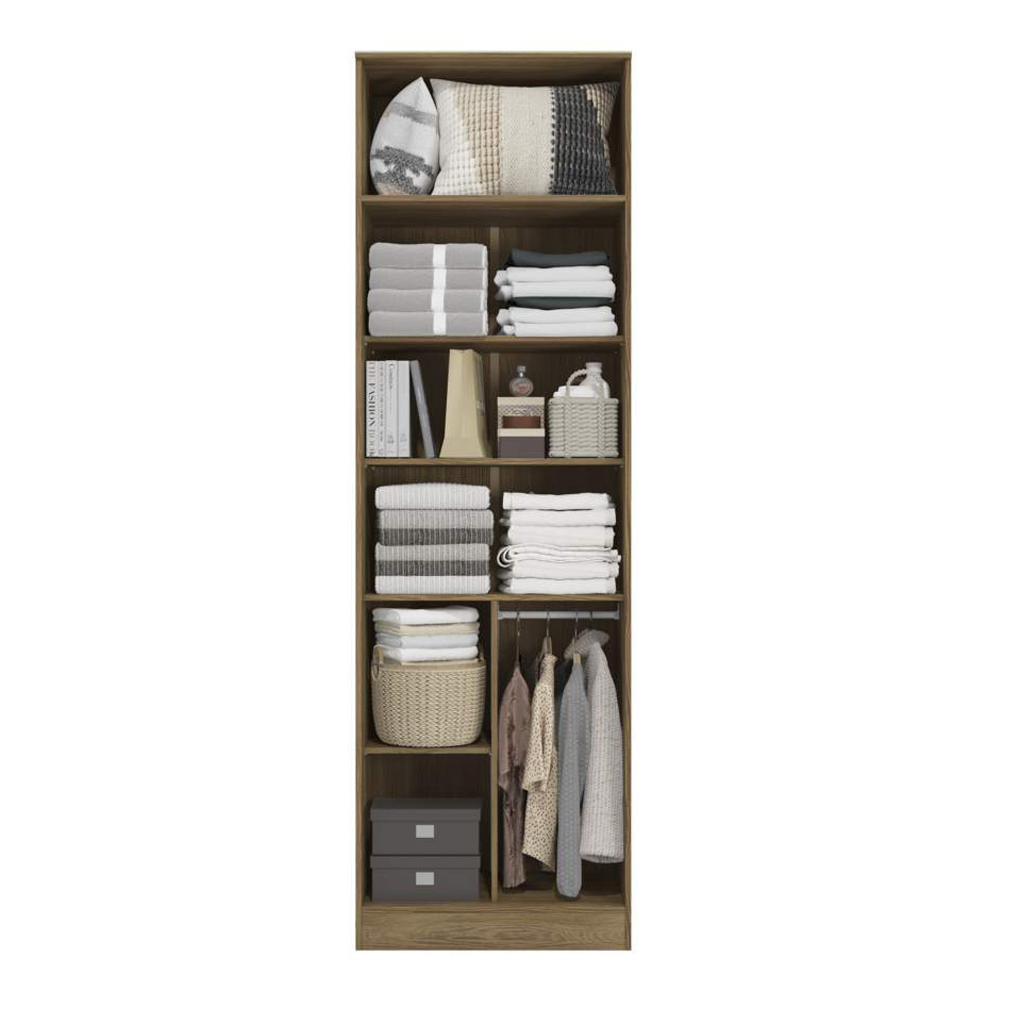 Guarda Roupa sem Portas Closet Modulado 71cm Linha Modulado Adapt ...