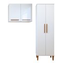 Ver imagem 2 de Lavanderia Modulada 1 Armário Multiuso e Armário Aéreo São Gonçalo