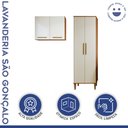 Ver imagem 2 de Lavanderia Modulada 1 Armário Multiuso e Armário Aéreo São Gonçalo
