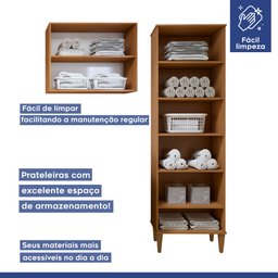 Lavanderia Modulada 1 Armário Multiuso e Armário Aéreo São Gonçalo - 5