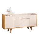 Ver imagem 5 de Painel para Tv Suspenso Evo com Buffet Melodia Cinamomo Off White – Hb Móveis