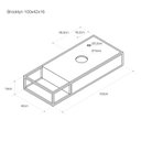 Ver imagem 3 de Bancada de Porcelanato para Banheiro Alto Padrão Portobello 100x42x16cm Acetinado