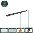 Ver imagem 4 de Cantoneira L PVC Protetor de Canto 25x25mm Barra 300cm 15 UN AZN - Marrom