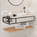 Ver imagem 4 de Bancada de Porcelanato para Banheiro Alto Padrão Portobello 100x42x16cm