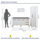 Ver imagem 3 de Lavanderia Modulada 1 Armário Multiuso e Balcão Osasco