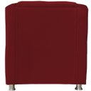 Ver imagem 4 de Poltrona Decorativa Tillak Tilla em Suede para Sala de Estar, Consultório e Recepção - Bordô