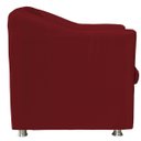 Ver imagem 2 de Poltrona Decorativa Tillak Tilla em Suede para Sala de Estar, Consultório e Recepção - Bordô