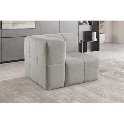 Módulo Sofá 3 Lugares Bouclé