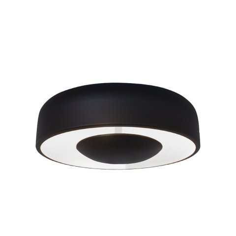 LUMINÁRIA PLAFON LUZ INDIRETA ROUND PEQ 30CM 3 LAMP G9 PRETO  - 1107 PEQ PT