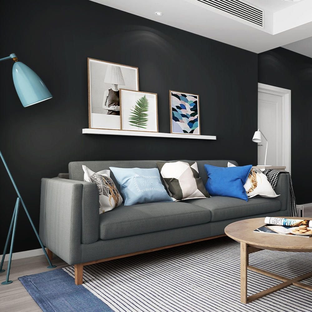Papel de Parede Adesivo Lavavel Preto Blackout Super Touch - 6
