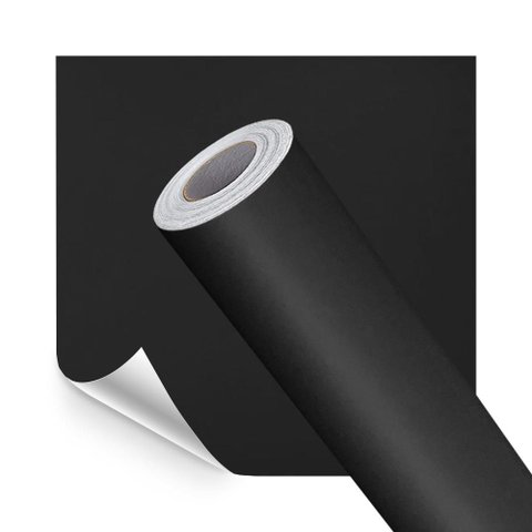 Papel de Parede Adesivo Lavavel Preto Blackout Super Touch