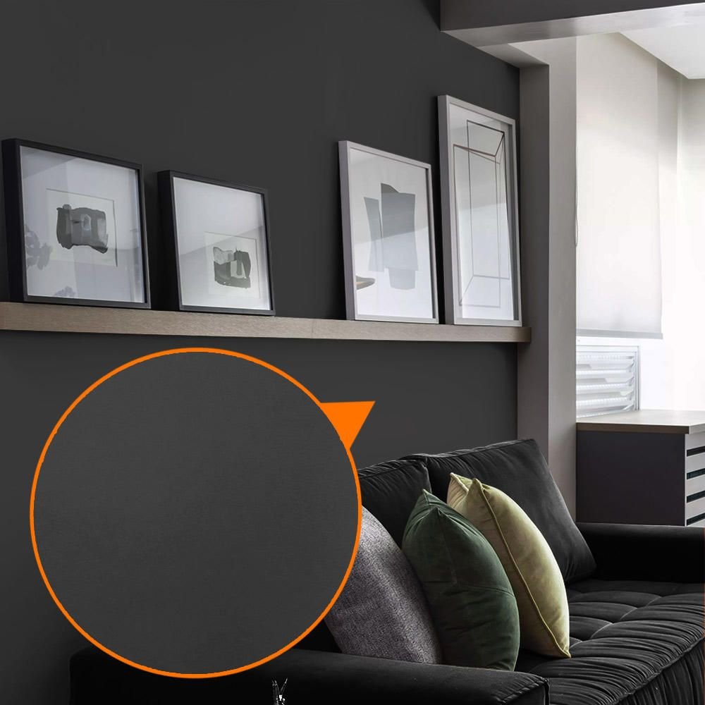 Papel de Parede Adesivo Lavavel Preto Blackout Super Touch - 5