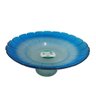 Centro De Mesa Fruteira De Vidro Com Pé 37cm Azul Vitazza - 2