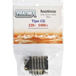 Kit 6 Resistência Chuveiro Corona Gorducha 3t 5.400w/220v - 2