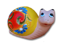Ver imagem 1 de Caracol para Jardim em Cerâmica Pintado a Mão