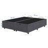 Base Cama Box Baú  King Size Veludo Cinza SkyBox - 2