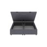 Base Cama Box Baú  King Size Veludo Cinza SkyBox - 3