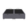 Base Cama Box Baú  King Size Veludo Cinza SkyBox - 4