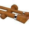 Kit Varão para Cortina Duplo Completo 28x19mm 3 Metros com 2 Emendas Alemão - 1